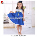 high quality blue prinet prinecess lovely dress